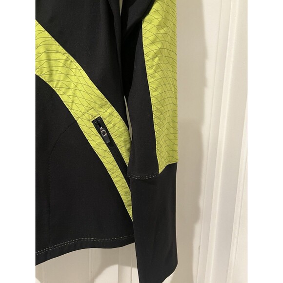 ASICS Sporty Neon/Black Trim Full Zip Running Jacket Kangaroo Pocket Women’s M - Picture 6 of 13